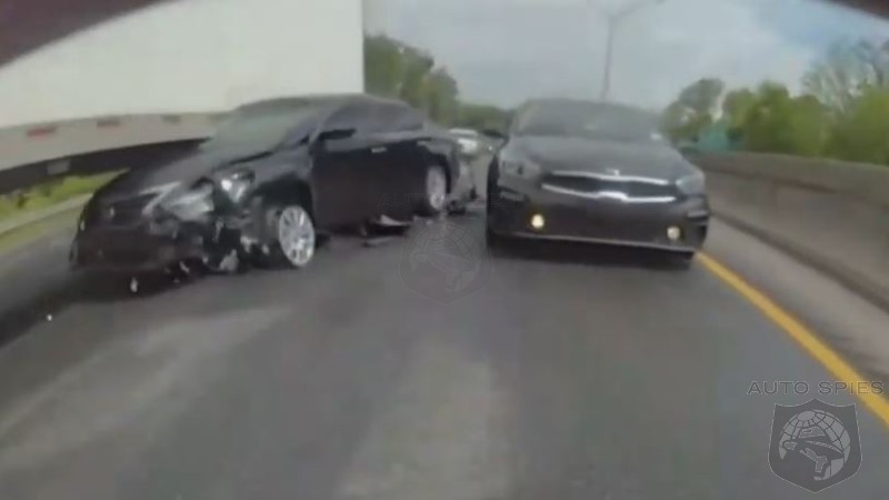 WATCH: Teslacam Captures Crazy Semi-Truck Crash Footage